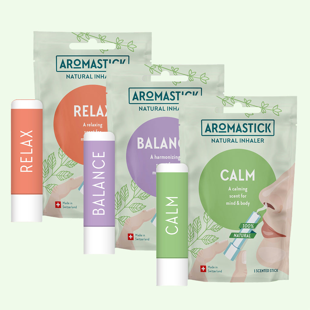 Aromastick Natural Inhaler Relax, Balance, Calm - 3 PACK
