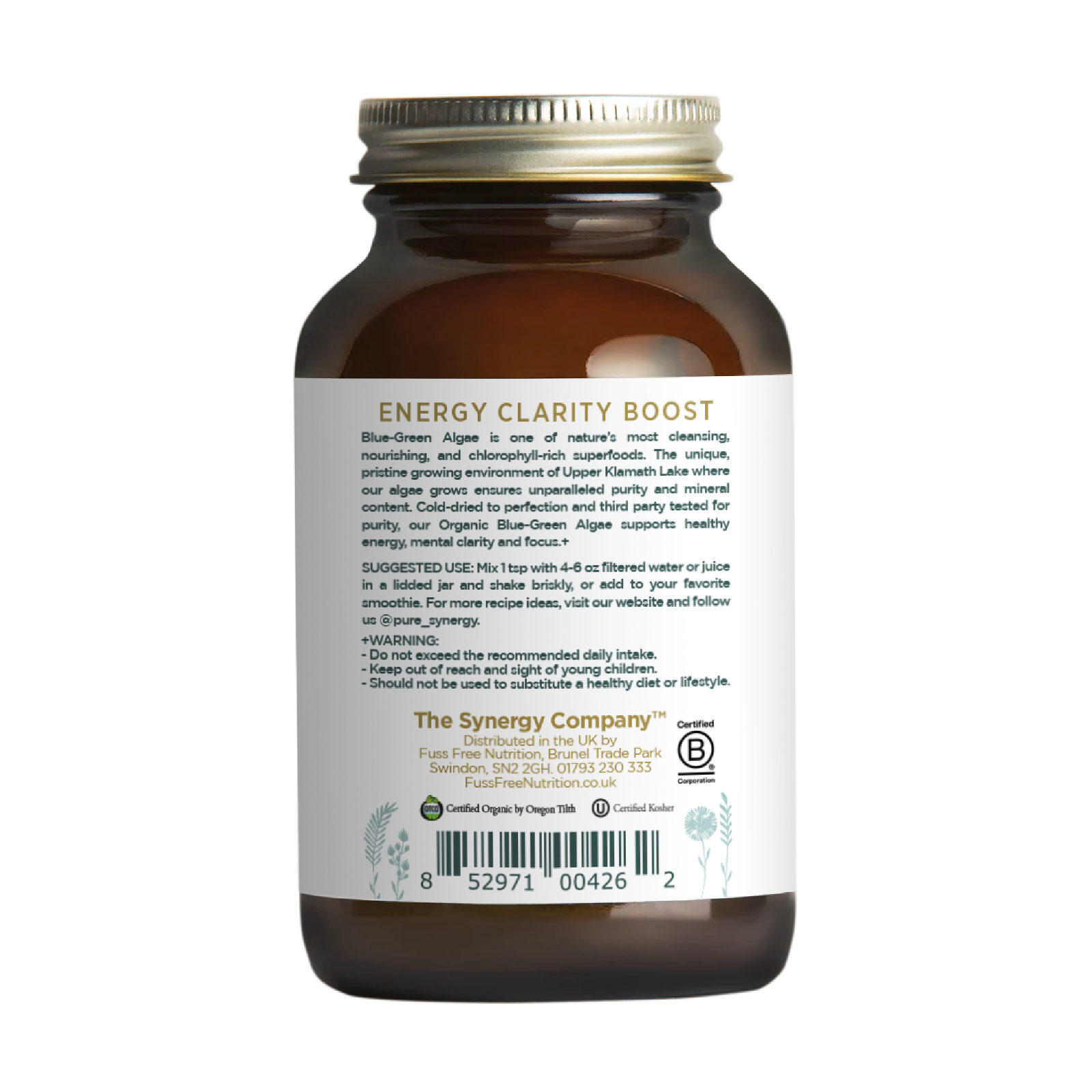 Pure Synergy Organic Blue-Green Algae Powder
